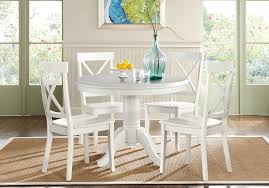 Picket house furnishings keaton 5 piece round dining set. White Pc Round Dining Set Room Sets Bac Ojj