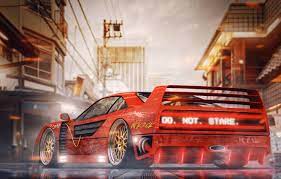 ) limit of 25 images to a dump. Wallpaper Auto Machine Style City Ferrari Tokyo Japan Red Art Neon Concept Art Science Fiction Cyberpunk Synthwave New Retro Wave Ferrari F 40 Images For Desktop Section Rendering Download