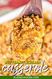 Mashed Butternut Squash Casserole This Sweet And Savory Casserole Is A New Family Favorit In 2020 Butternut Squash Casserole Mashed Butternut Squash Squash Casserole