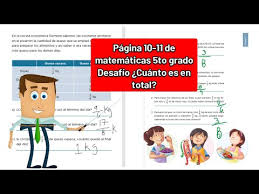 Encuentra todos tus libros de texto de la sep, tareas contestadas, explicaciones, exámenes, ejercicios interactivos y mucho más. New Desafio 1 Quinto Grado Cuanto Es En Total Paginas 10 Y 11 Del Libro De Matematicas 5 Grado