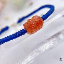 蠶絲手鍊 金草莓貔貅 蠶絲蠟線 金草莓晶 kumiho fruit raspberry food