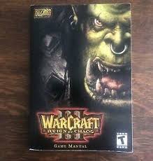 warcraft 3 reign of chaos game manual only ebay chaos game reign of chaos warcraft
