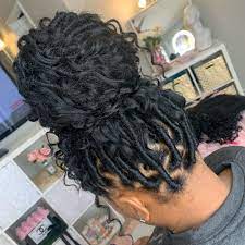 Pooka Took On Instagram Messy Bun Getting Sh T Done Braided Bun Black Hair Curly Hair Styles Naturally Black Girl Curly Hairstyles