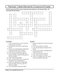 15 Periodic Table Elements Crossword Free Puzzle To Support Learning About The Periodic Table Fun Interactive C Crossword Puzzle Crossword Crossword Puzzles
