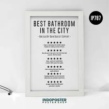 Harga aonez dekorasi kamar rak dinding (dengan 4 buah hook gantungan) rp36.999. Jual Poster Hiasan Dinding Kamar Mandi Best Bathroom Testimony Indoposter A4 30x20cm Terbaru Juni 2021 Blibli