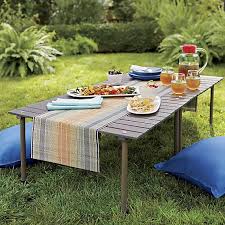 Table In A Bag Reviews Crate And Barrel Outdoor Table Settings Picnic Table Wedding Picnic