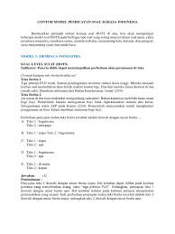 Pembahasan soal fisika un di bawah ini berkaitan dengan waktu untuk mencapai titik tertinggi. Contoh Soal Hots Bahasa Indonesia Pdf