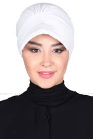 Turbante De Algodón Hijab Blanco Sandra De Ayse Turban