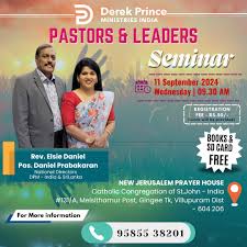 Empowering Leaders in Gingee, Villupuram!! We are excited to announce a  special seminar for pastors and leaders, hosted by Derek Prince Ministries 