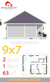 Designing bathroom layouts is usually the domain of professional planners, but with a list of planning criteria at. House Plans 9x7 With 2 Bedrooms Hip Roof House Plans 3d