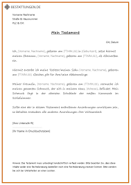 Welche erben mit einem pflichtteil geschützt sind und über welchen. Testament Muster Wie Schreibe Ich Ein Testament