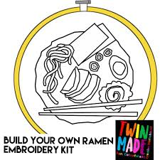 Check spelling or type a new query. Build Your Own Ramen Embroidery Kit Sewing Craft Miy Twin Made