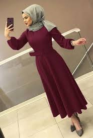 Mevlana Model Tesettur Elbise Bordo St 1152 Elbise Elbise Modelleri Mutevazi Kiyafetler