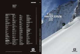 Salomon Catalog 2016 Hardgoods By Snowsport Snowsport Issuu