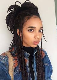 The first hairstyle features chunky french braid that is wrapped on one side of the forehead. Pin On Hair