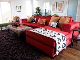 I Like Red Couches Love The Sectional I Would Like The Ottoman To Be Red As Well Lose T Living Room Design Red Red Couch Living Room Red Sofa Living Room