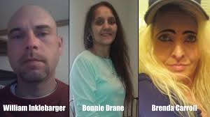 NEWS: FBI Knoxville is offering a $10,000 reward for information related to  the disappearance of Brenda Carroll, Bonnie Drane, and William Inklebarger,  who were reported missing from Knoxville in early 2018. More information: