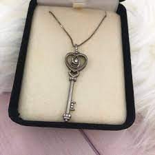 Kay Jewelers Key To My Heart Sterling Diamond Neck Key To My Heart Kay Jewelers Key Pendant Necklace