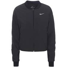 Nike Aerolayer Bomber Jacket 125 Liked On Polyvore Featuring Outerwear Jackets Grey Gray Bomb Bomber Jacket Womens Cropped Jacket Cropped Bomber Jacket