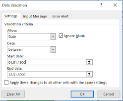 Excel How To Force Date As Dd Mm Yyyy For Data Validaiton Stack Overflow