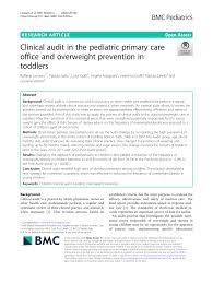 This does not involve writing nursing care plans as this book would lead one to believe!! Pdf Clinical Audit In The Pediatric Primary Care Office And Overweight Prevention In Toddlers