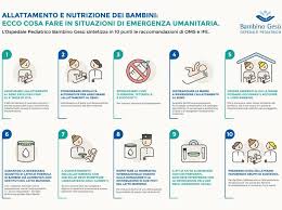Già dalle 24 ore dopo il parto, l'allattamento al seno. Allattamento Nelle Emergenze Materiali Informativi Mami