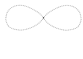 Rysuj leniwą ósemkę po śladzie - najpierw palcem, potem ołówkiem.  logopestka.pl