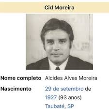 Browse the user profile and get inspired. Cid Moreira Reclama Do Wikipedia Me Chamam Por La De Alcides Entretenimento R7 Famosos E Tv