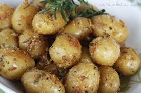 Garlic Rosemary Roasted Baby Potatoes Baby Potatoes Baby Potato Recipes Roasted Baby Potatoes
