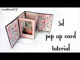 3d Pop Up Album How To Create Pop Up Page Tutorial Diy Scrapbook Page Youtube Fancy Fold Card Tutorials Diy Scrapbook Card Tutorials