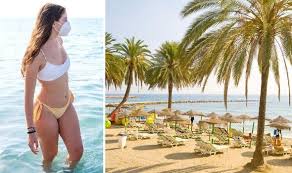 Raba fires the ball down. Spain Holidays Marbella Beaches Close Face Masks Compulsory On Canary Islands Beaches Travel News Travel Express Co Uk