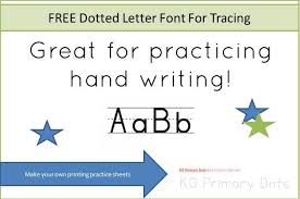 Download as pdf, txt or read online from scribd. Free Dotted Letter Font For Tracing