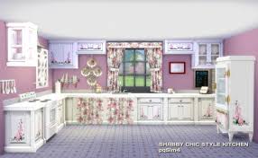 Pqsims4 Shabby Chic Style Kitchen Sims 4 Downloads Sims 4 Shabby Chic Shabby Chic Style Shabby Chic