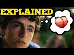 The movie is an adaptation of andré aciman's 2007 novel of the same name about a young man named elio (timothée chalamet) who falls in love with the older american student, oliver (armie hammer), staying with his family for the summer. Call Me By Your Name Peach Scene Explained And Ending Explained Youtube
