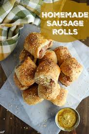 Garnish with 2 thinly sliced green onions, if desired. Homemade Sausage Rolls Karyl S Kulinary Krusade