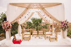 Love The Neutrals And Flowers In Background Would This Look Good Indoors Outdoor Indian Wedding Wedding Mandap Indian Wedding Decorations