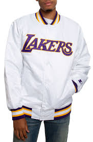 Los angeles lakers men's starter knockout jacket ab3 gold/purple large nwt. Los Angeles Lakers Jacket