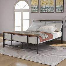 Get free shipping on qualified black chest of drawers or buy online pick up in store today in the furniture department. Black Metal Full Bed Frame Metal Full Platform Bed With Headboard And Footboard Modern Full Bed