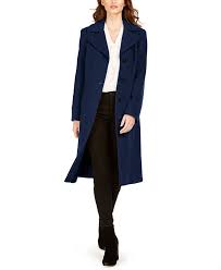 This style fits true to size. Anne Klein Single Breasted Midi Coat Created For Macy S Reviews Coats Women Macy S
