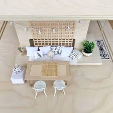 Modern Dollhouse Dining Area Dollhouses Love Making Cute Little Pics Of Our Modern Dollhouse Furnitur Modernes Puppenhaus Puppenhausmobel Diy Puppenhaus Mobel