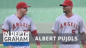 Mike trout shows down vs. Albert Pujols Mentoring Mike Trout Youtube