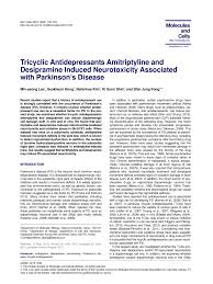 Pdf Tricyclic Antidepressants Amitriptyline And Desipramine Induced Neurotoxicity Associated With Parkinson S Disease