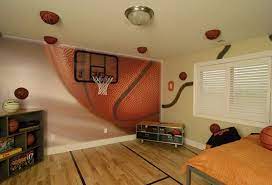 The nba playoffs have 8 teams from each conference and there are 4 rounds to the playoff, with the 4th round being the championship series. 20 Sporty Bedroom Ideas With Basketball Theme Homemydesign Basketball Room Basketball Bedroom Basketball Themed Bedroom
