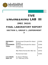 Mutalib, with 7 highly influential citations and 29 scientific research papers. Experiment 3 Heat Transfer Heat Exchanger Heat Transfer