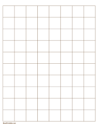 Free Printable 1 Inch Graph Paper With Brown Lines For Letter Sized Paper Download It From Https Mus Grid Paper Printable Printable Graph Paper Letter Paper