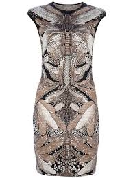 Designer Day Dresses Fashion Dragonfly Prints Mcqueen