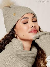 Women's Gloves Brown Knitted Casual Accessories