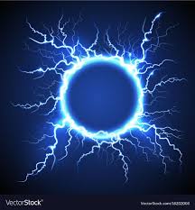 Circle Lightning Realistic Blue Background Vector Image On Vectorstock In 2020 Anime Scenery Wallpaper Light Background Images Art Background