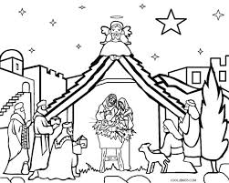 Christmas coloring pages santa claus christmas tree nativity scene reindeer st. Printable Nativity Scene Coloring Pages For Kids