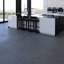 Contemporary Design Meaning Less Is More Modern Kitchen Coupled With A Polished Bond Seamle Modern Kitchen Tile Floor Modern Kitchen Flooring Kitchen Flooring
